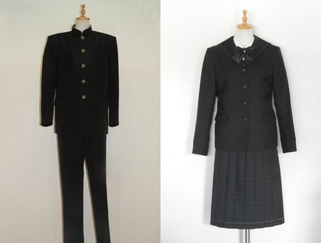 前橋市立みずき中学校の制服:前橋市六供町のおなやでのお取扱あります。