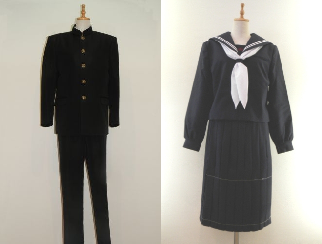 前橋市立元総社中学校の制服:前橋市六供町のおなやでのお取扱あります。