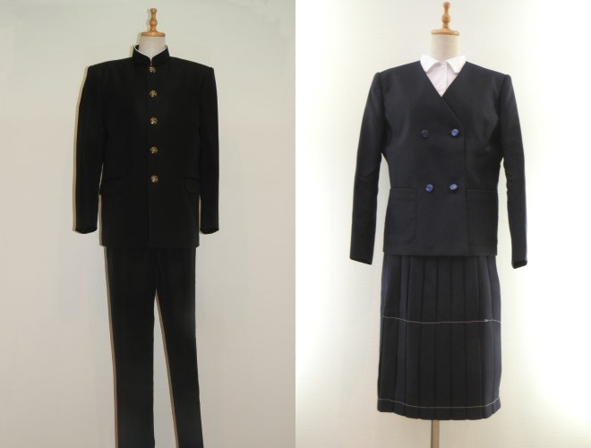 前橋市立桂萱中学校の制服:前橋市六供町のおなやでのお取扱あります。